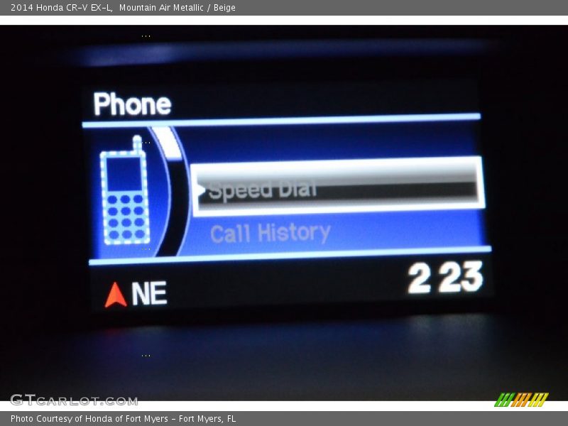 Mountain Air Metallic / Beige 2014 Honda CR-V EX-L