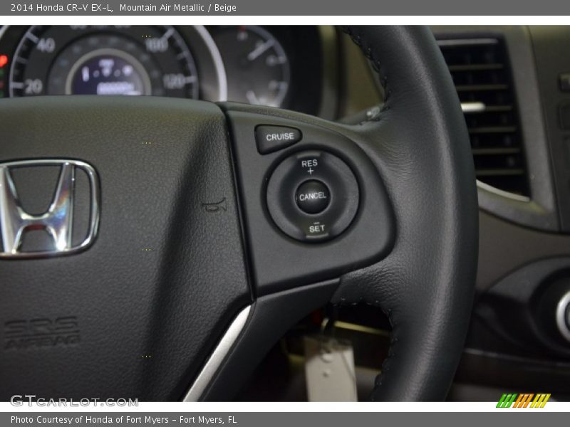 Mountain Air Metallic / Beige 2014 Honda CR-V EX-L