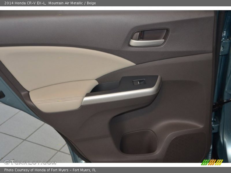 Mountain Air Metallic / Beige 2014 Honda CR-V EX-L