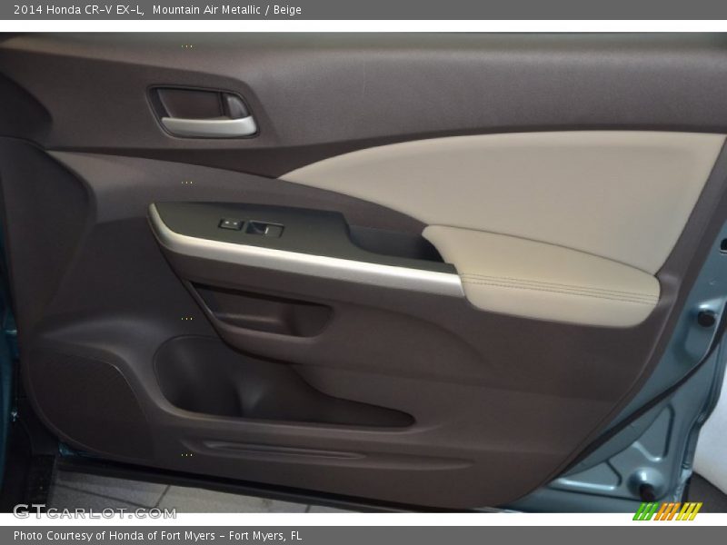 Mountain Air Metallic / Beige 2014 Honda CR-V EX-L