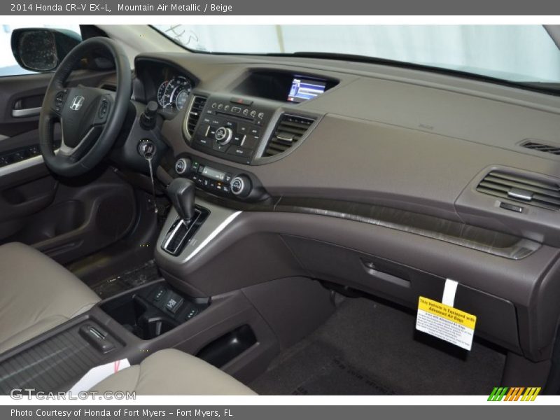 Mountain Air Metallic / Beige 2014 Honda CR-V EX-L