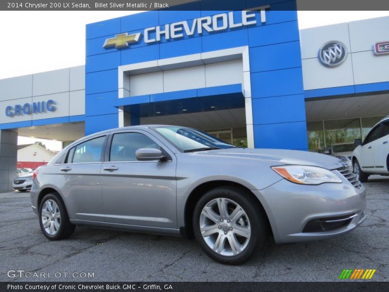 Billet Silver Metallic / Black 2014 Chrysler 200 LX Sedan