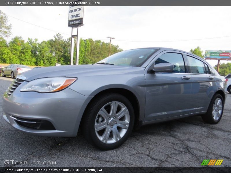 Billet Silver Metallic / Black 2014 Chrysler 200 LX Sedan