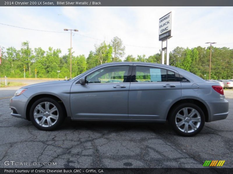 Billet Silver Metallic / Black 2014 Chrysler 200 LX Sedan