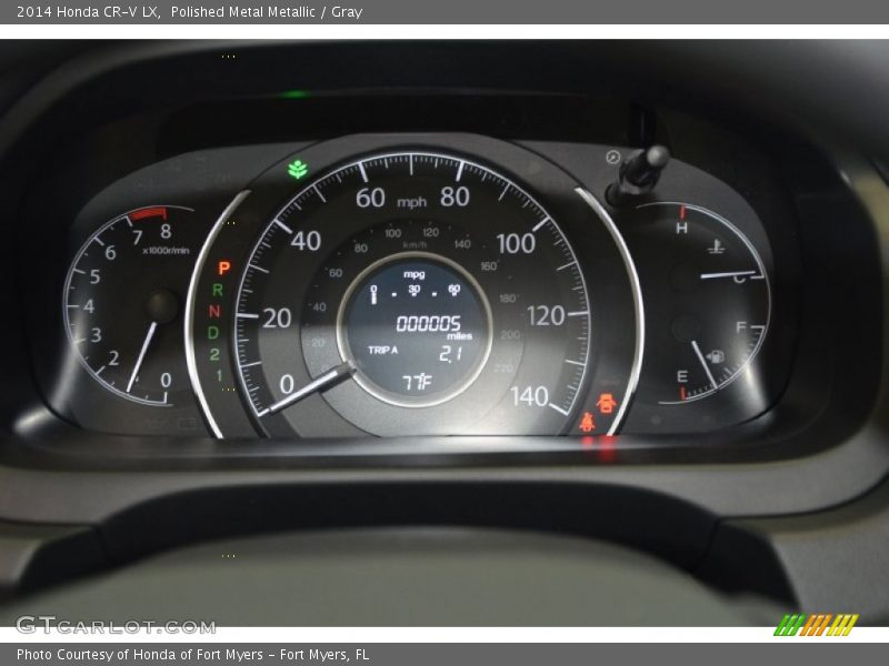 Polished Metal Metallic / Gray 2014 Honda CR-V LX