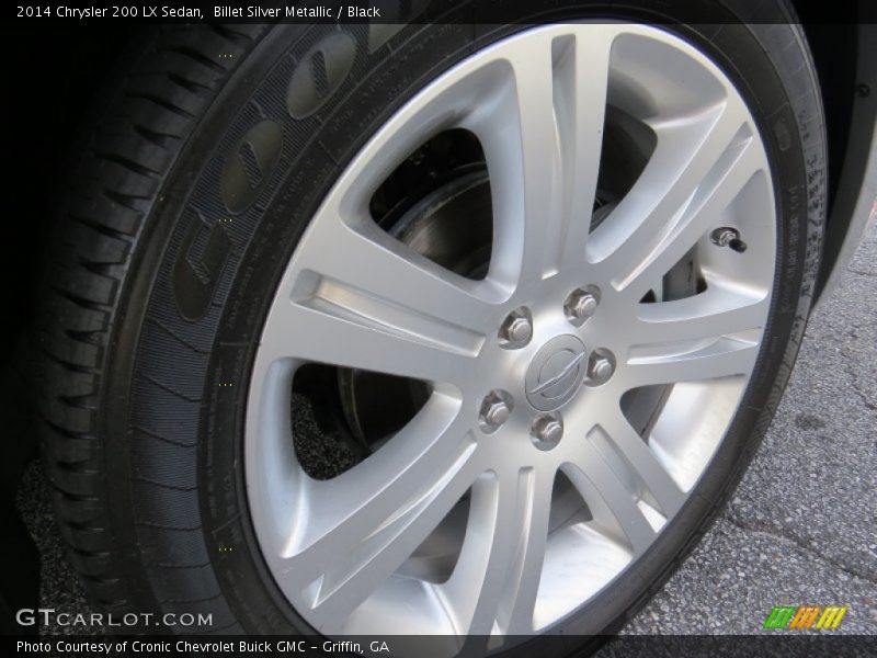 Billet Silver Metallic / Black 2014 Chrysler 200 LX Sedan