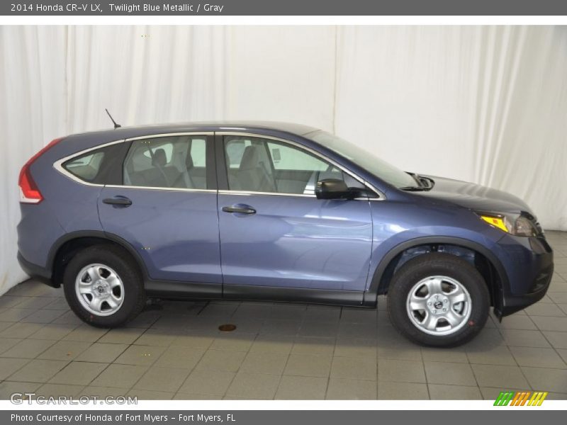 Twilight Blue Metallic / Gray 2014 Honda CR-V LX