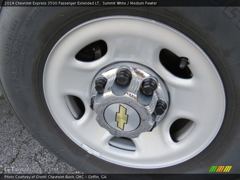 Summit White / Medium Pewter 2014 Chevrolet Express 3500 Passenger Extended LT