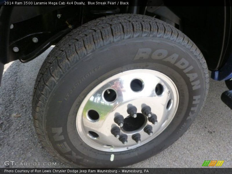Blue Streak Pearl / Black 2014 Ram 3500 Laramie Mega Cab 4x4 Dually