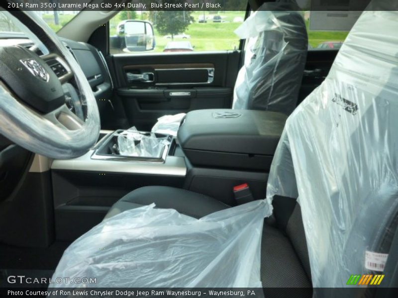 Blue Streak Pearl / Black 2014 Ram 3500 Laramie Mega Cab 4x4 Dually