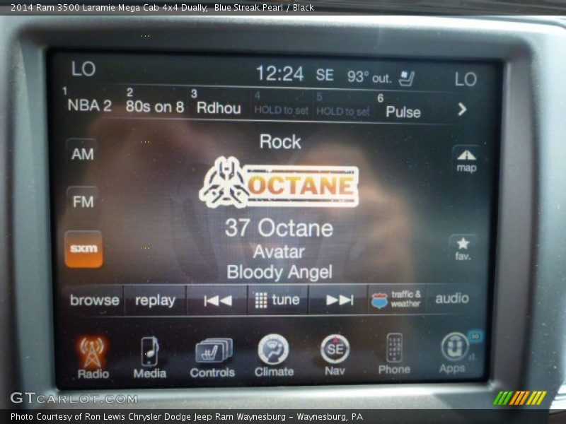 Blue Streak Pearl / Black 2014 Ram 3500 Laramie Mega Cab 4x4 Dually