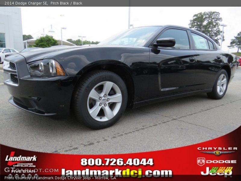 Pitch Black / Black 2014 Dodge Charger SE