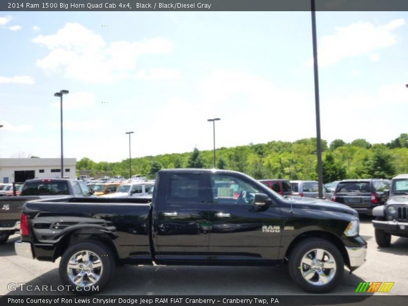 Black / Black/Diesel Gray 2014 Ram 1500 Big Horn Quad Cab 4x4