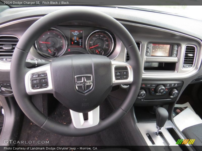 Pitch Black / Black 2014 Dodge Charger SE
