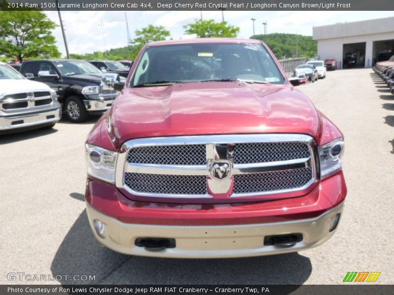 Deep Cherry Red Crystal Pearl / Longhorn Canyon Brown/Light Frost 2014 Ram 1500 Laramie Longhorn Crew Cab 4x4