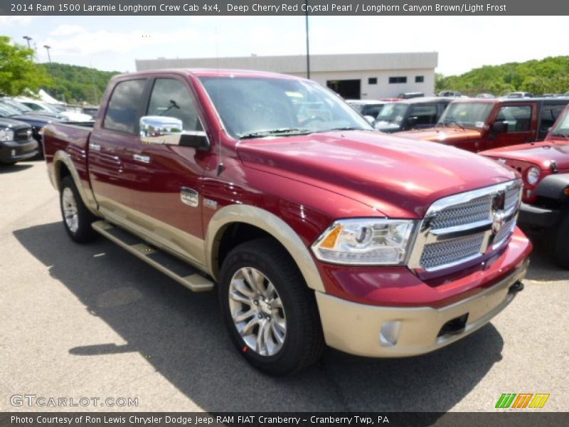 Deep Cherry Red Crystal Pearl / Longhorn Canyon Brown/Light Frost 2014 Ram 1500 Laramie Longhorn Crew Cab 4x4