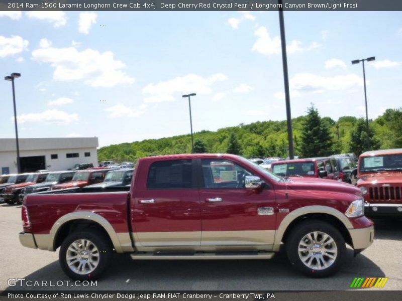 Deep Cherry Red Crystal Pearl / Longhorn Canyon Brown/Light Frost 2014 Ram 1500 Laramie Longhorn Crew Cab 4x4