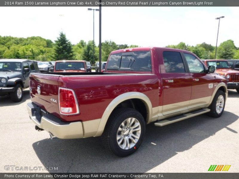 Deep Cherry Red Crystal Pearl / Longhorn Canyon Brown/Light Frost 2014 Ram 1500 Laramie Longhorn Crew Cab 4x4