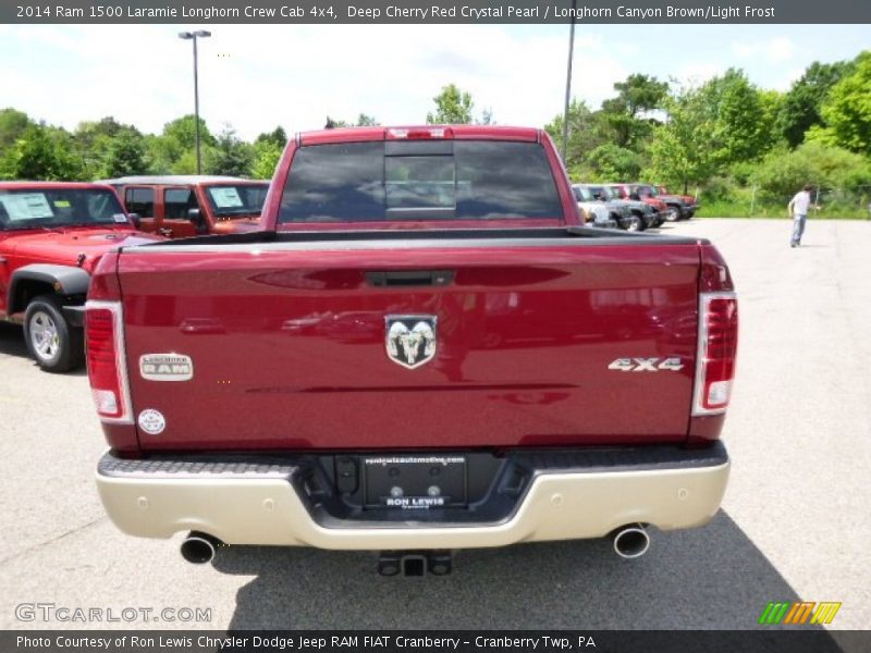 Deep Cherry Red Crystal Pearl / Longhorn Canyon Brown/Light Frost 2014 Ram 1500 Laramie Longhorn Crew Cab 4x4