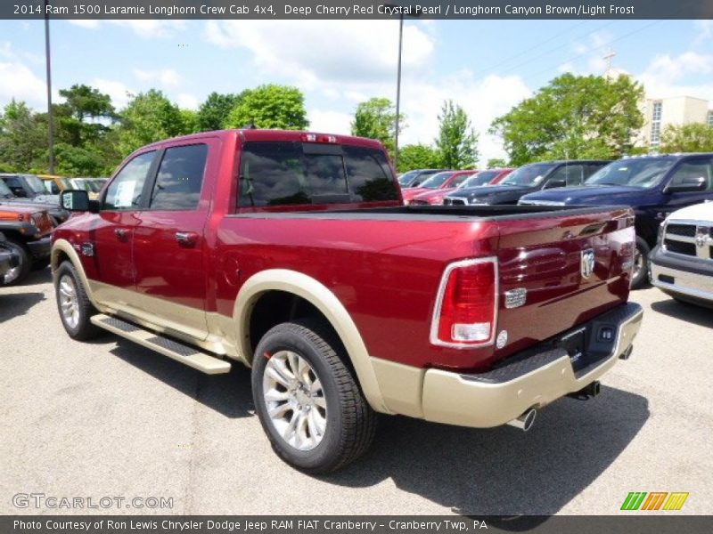 Deep Cherry Red Crystal Pearl / Longhorn Canyon Brown/Light Frost 2014 Ram 1500 Laramie Longhorn Crew Cab 4x4