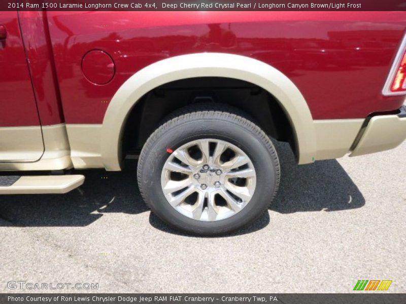 Deep Cherry Red Crystal Pearl / Longhorn Canyon Brown/Light Frost 2014 Ram 1500 Laramie Longhorn Crew Cab 4x4