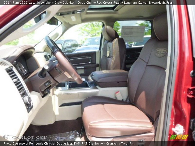 Deep Cherry Red Crystal Pearl / Longhorn Canyon Brown/Light Frost 2014 Ram 1500 Laramie Longhorn Crew Cab 4x4