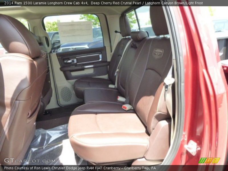 Deep Cherry Red Crystal Pearl / Longhorn Canyon Brown/Light Frost 2014 Ram 1500 Laramie Longhorn Crew Cab 4x4