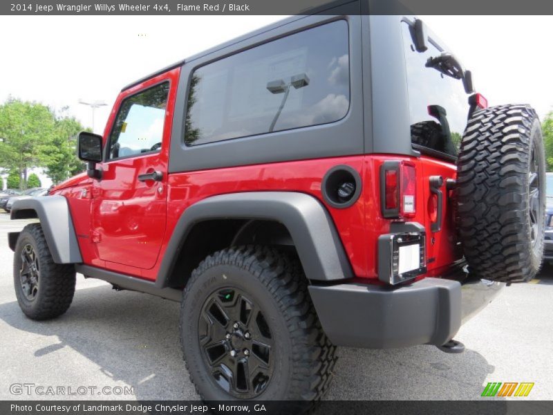 Flame Red / Black 2014 Jeep Wrangler Willys Wheeler 4x4