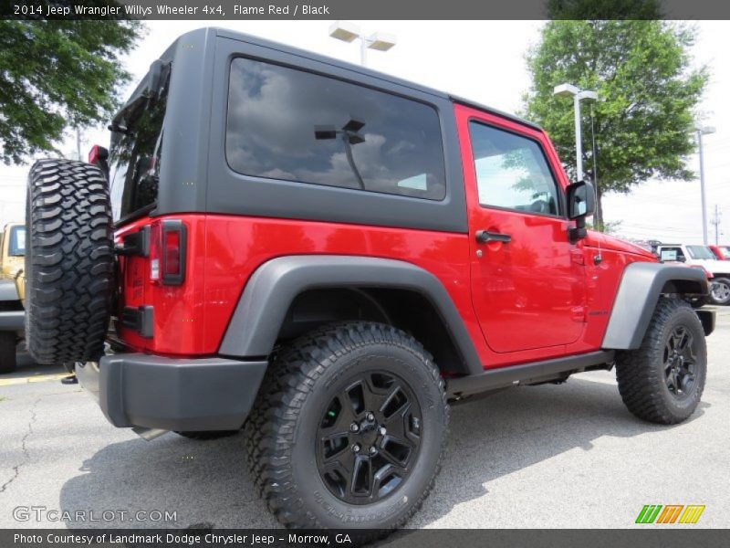 Flame Red / Black 2014 Jeep Wrangler Willys Wheeler 4x4