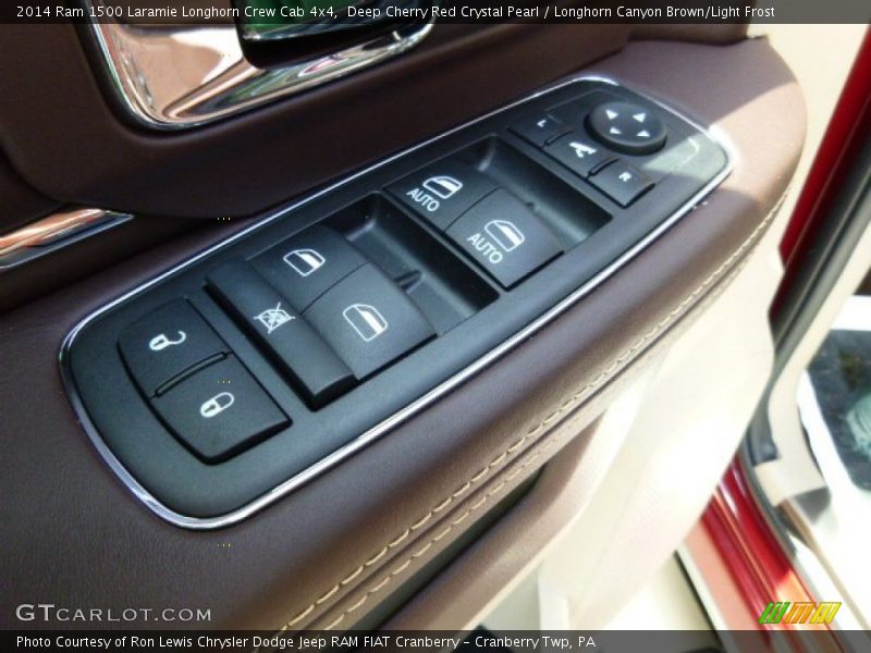 Deep Cherry Red Crystal Pearl / Longhorn Canyon Brown/Light Frost 2014 Ram 1500 Laramie Longhorn Crew Cab 4x4