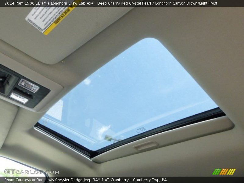 Deep Cherry Red Crystal Pearl / Longhorn Canyon Brown/Light Frost 2014 Ram 1500 Laramie Longhorn Crew Cab 4x4