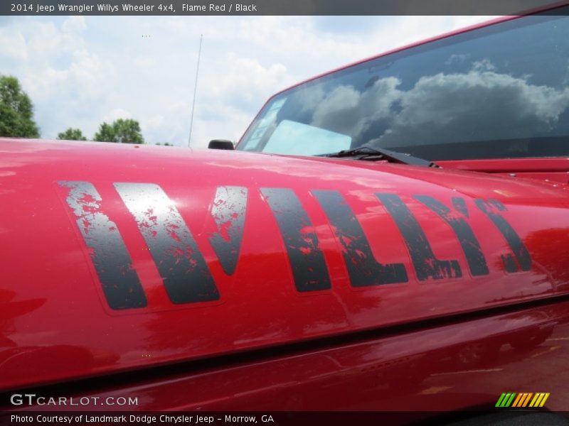 Flame Red / Black 2014 Jeep Wrangler Willys Wheeler 4x4