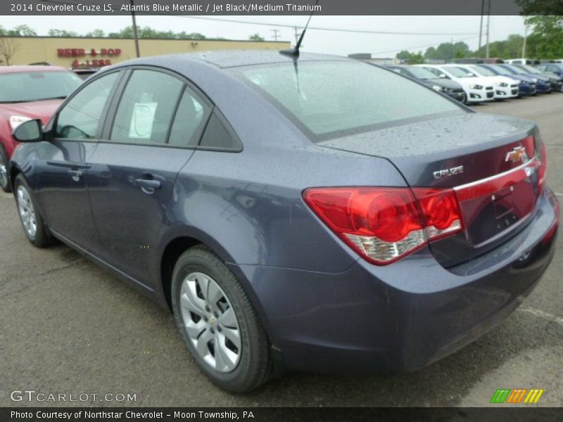 Atlantis Blue Metallic / Jet Black/Medium Titanium 2014 Chevrolet Cruze LS