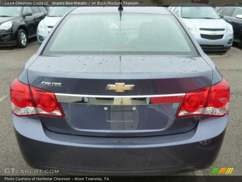 Atlantis Blue Metallic / Jet Black/Medium Titanium 2014 Chevrolet Cruze LS