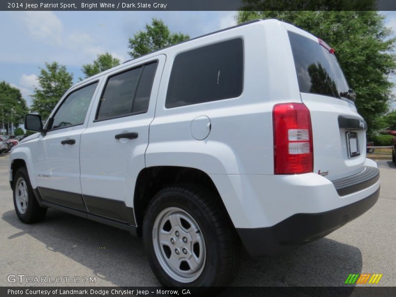 Bright White / Dark Slate Gray 2014 Jeep Patriot Sport