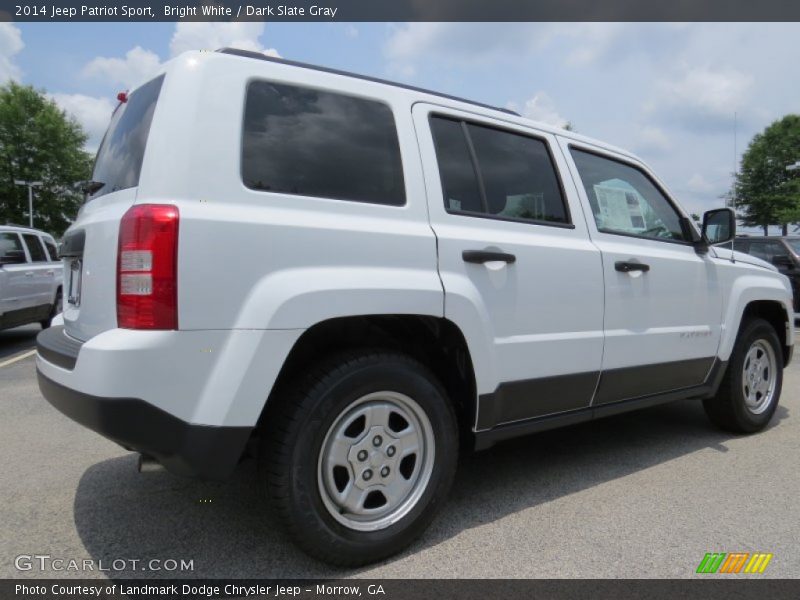 Bright White / Dark Slate Gray 2014 Jeep Patriot Sport