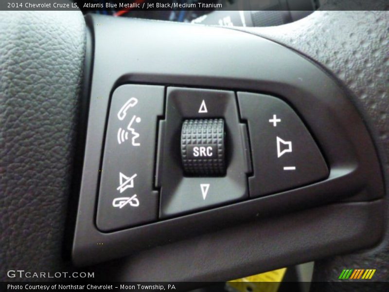 Atlantis Blue Metallic / Jet Black/Medium Titanium 2014 Chevrolet Cruze LS