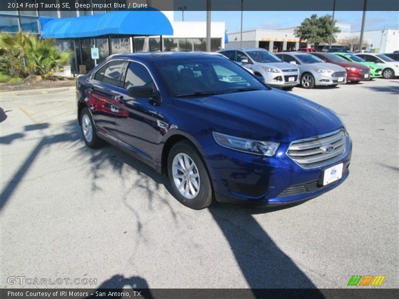 Deep Impact Blue / Dune 2014 Ford Taurus SE