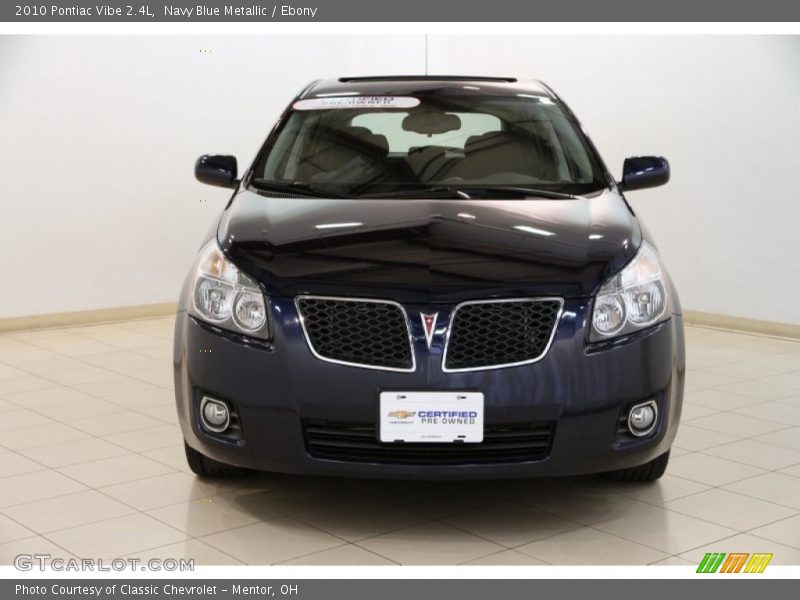 Navy Blue Metallic / Ebony 2010 Pontiac Vibe 2.4L