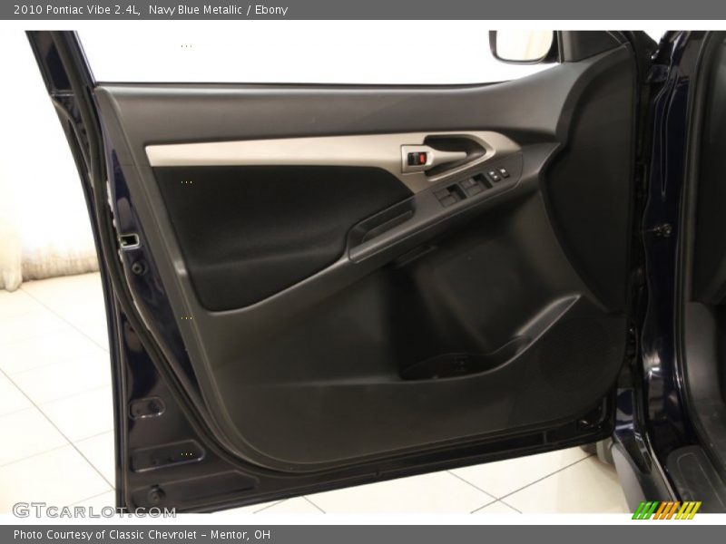 Navy Blue Metallic / Ebony 2010 Pontiac Vibe 2.4L