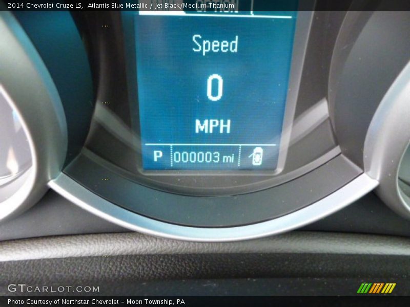 Atlantis Blue Metallic / Jet Black/Medium Titanium 2014 Chevrolet Cruze LS