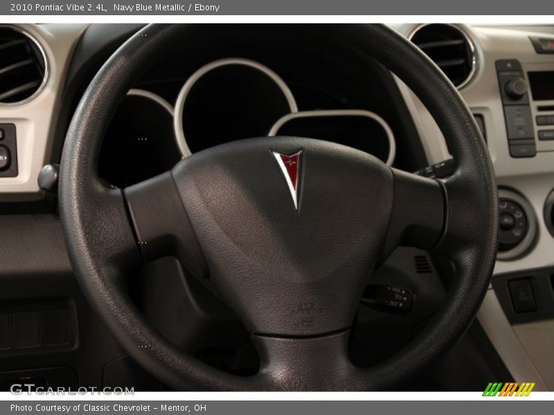 Navy Blue Metallic / Ebony 2010 Pontiac Vibe 2.4L