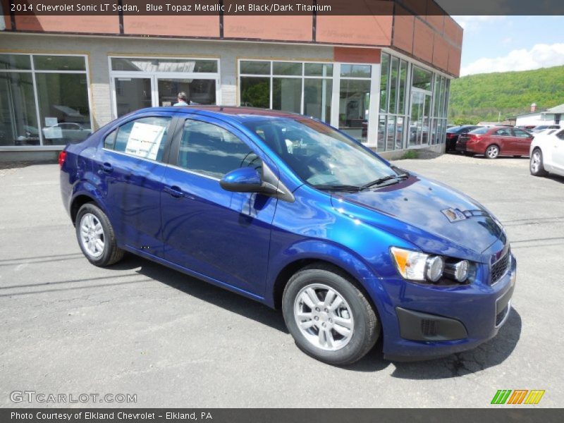 Blue Topaz Metallic / Jet Black/Dark Titanium 2014 Chevrolet Sonic LT Sedan