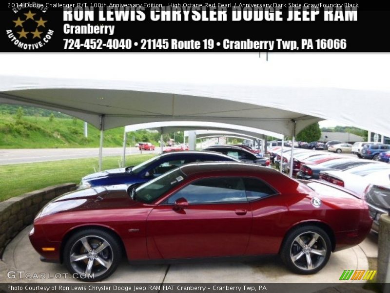 High Octane Red Pearl / Anniversary Dark Slate Gray/Foundry Black 2014 Dodge Challenger R/T 100th Anniversary Edition