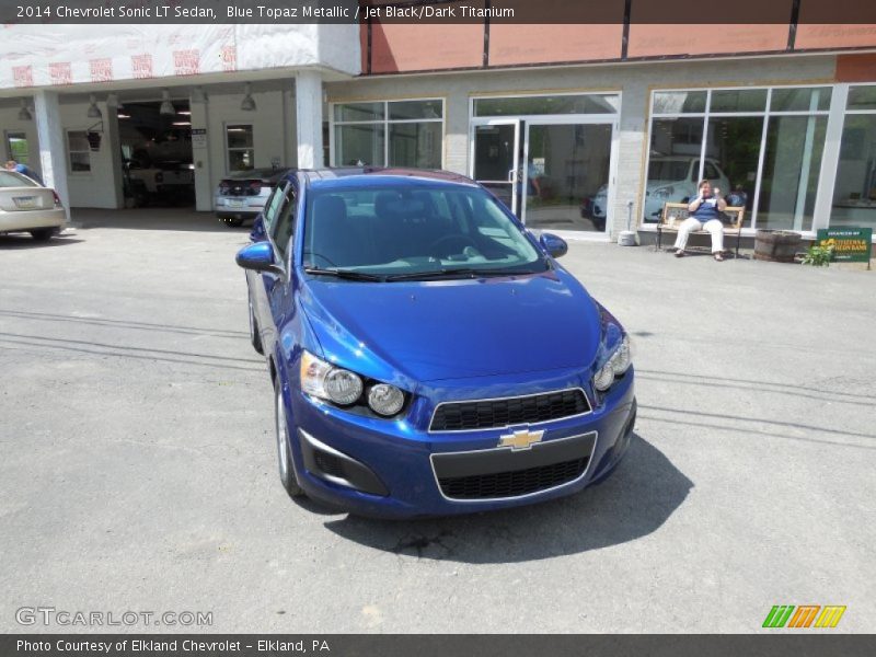 Blue Topaz Metallic / Jet Black/Dark Titanium 2014 Chevrolet Sonic LT Sedan