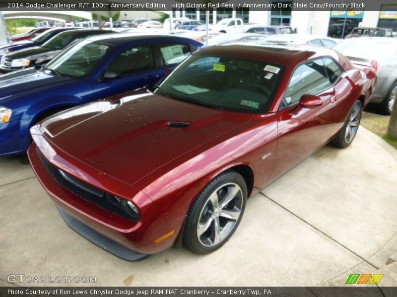 High Octane Red Pearl / Anniversary Dark Slate Gray/Foundry Black 2014 Dodge Challenger R/T 100th Anniversary Edition