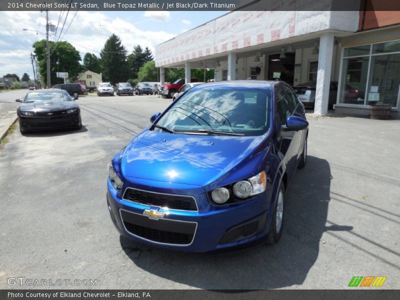 Blue Topaz Metallic / Jet Black/Dark Titanium 2014 Chevrolet Sonic LT Sedan