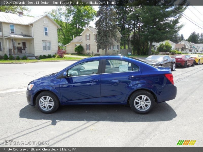Blue Topaz Metallic / Jet Black/Dark Titanium 2014 Chevrolet Sonic LT Sedan