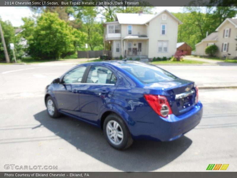 Blue Topaz Metallic / Jet Black/Dark Titanium 2014 Chevrolet Sonic LT Sedan