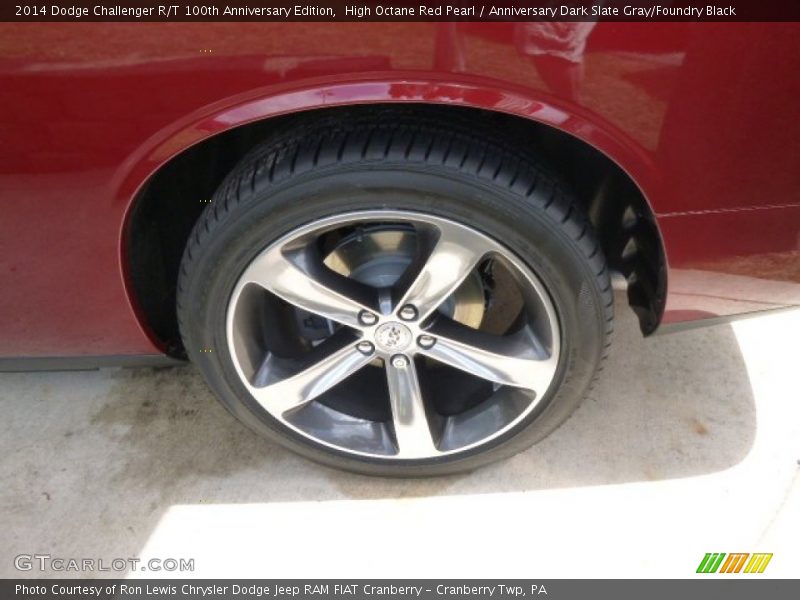 High Octane Red Pearl / Anniversary Dark Slate Gray/Foundry Black 2014 Dodge Challenger R/T 100th Anniversary Edition